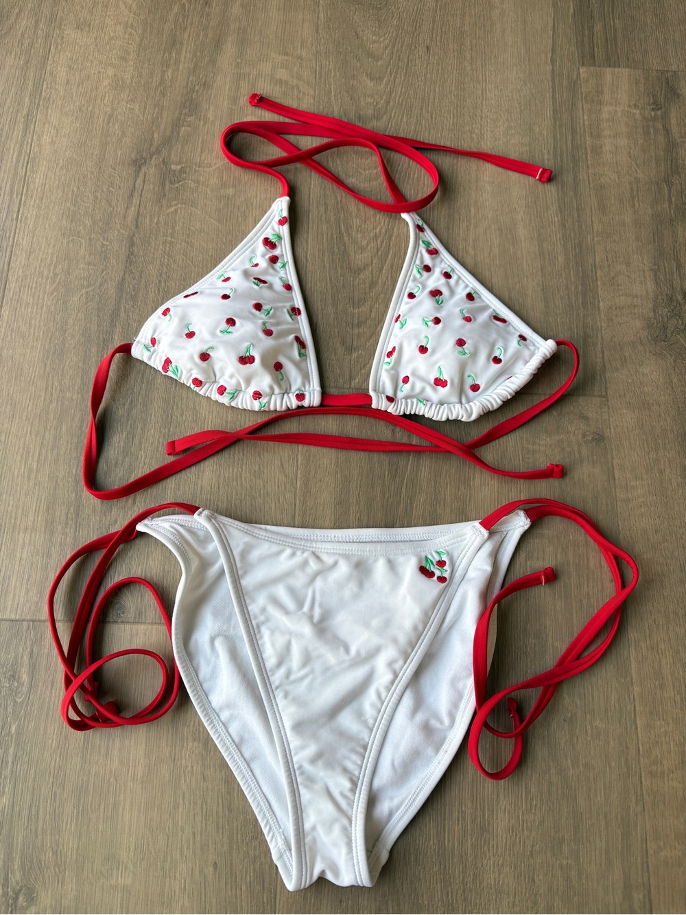 Wild Fable white cherry bikini set